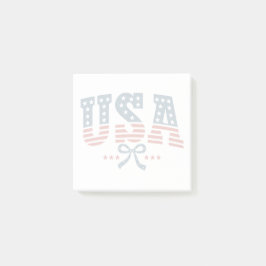 Stjärnor och ränder USA:s självständighetsdag Post-it Block