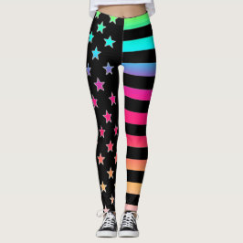 Stjärnor Och Randiga Leggings