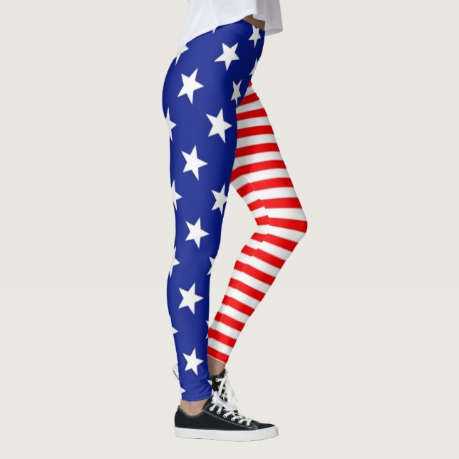 Stjärnor och remsor leggings (Höger)