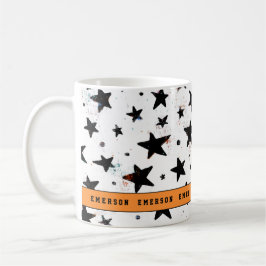 stjärnor och rymdastronomi roligt mönster kaffemugg
