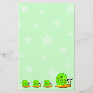 Stjärnor och Snigel Stationery Brevpapper