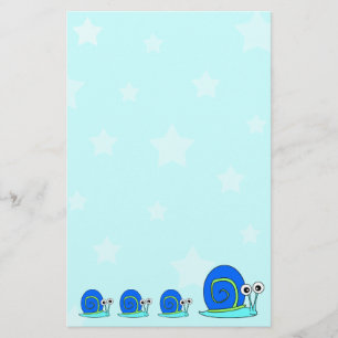 Stjärnor och Snigel Stationery Brevpapper