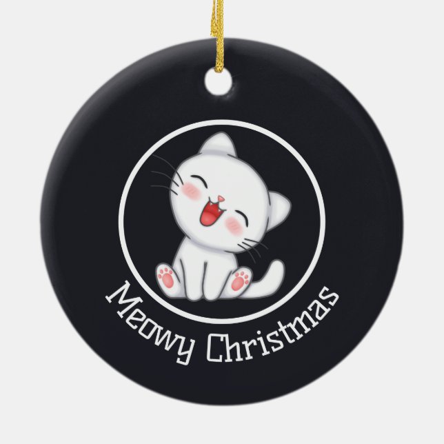 Stjärnor och unika utrymmen Mönster Julgransprydnad Keramik (Baksidan)