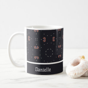 Stjärnor Och Unikt Rymdskeppsmönster Kaffemugg