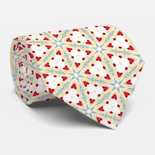 Stjärnor, örhängen och trianglar slips