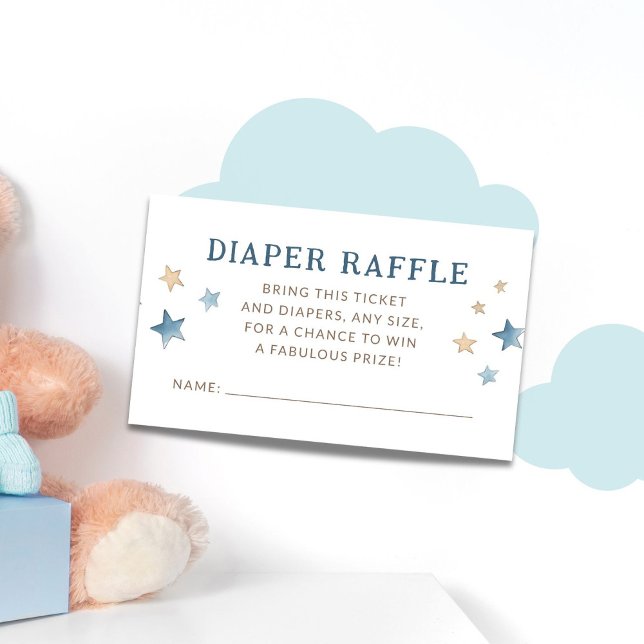 Stjärnor över Måne Diaper Raffle Tilläggskort (Skapare uppladdad)