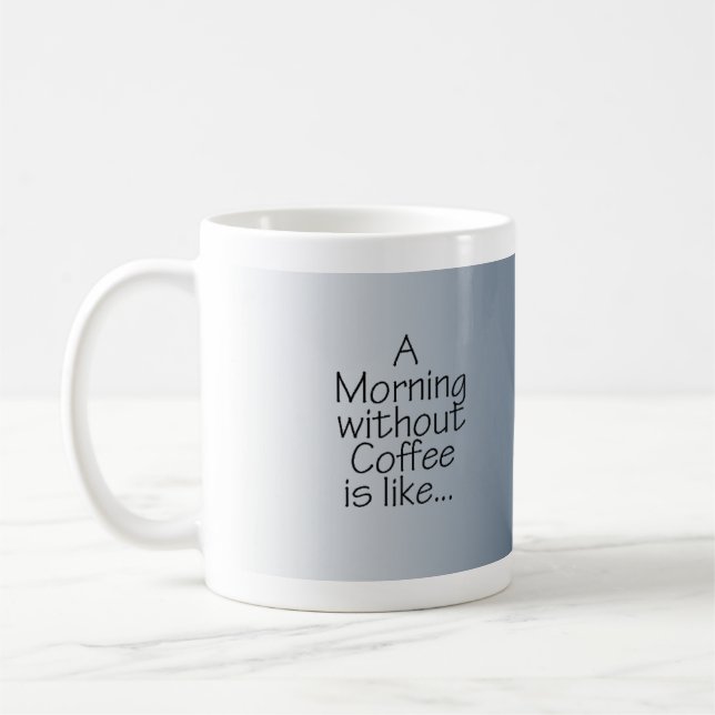 Stjärnor på blåttmorgon utan kaffe kaffemugg (Vänster)