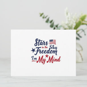 Stjärnor på himlen 4 juli-inbjudan – Patriotisk Ci Inbjudningar