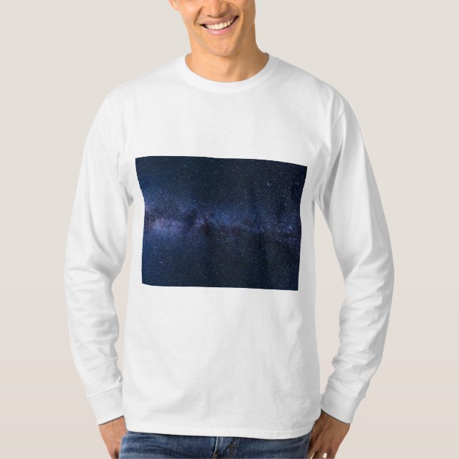 Stjärnor på Milky Way T Shirt (Framsida)