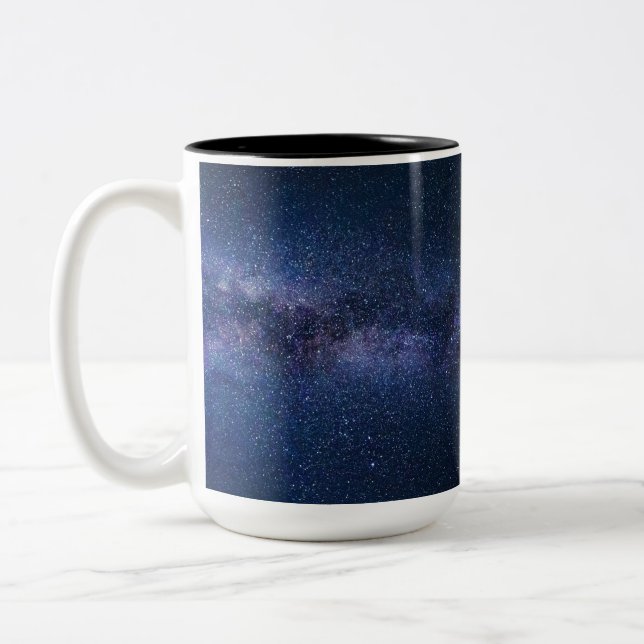 Stjärnor på Milky Way Två-Tonad Mugg (Vänster)