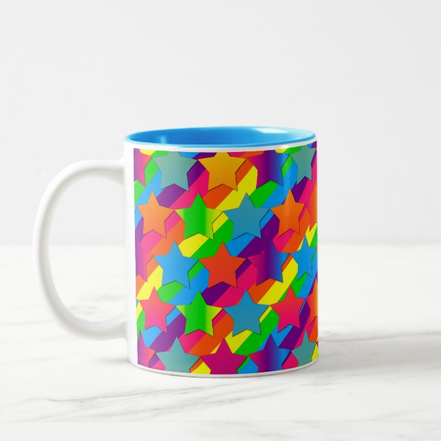 Stjärnor på Rand-Two-kaffe Mugg (Vänster)