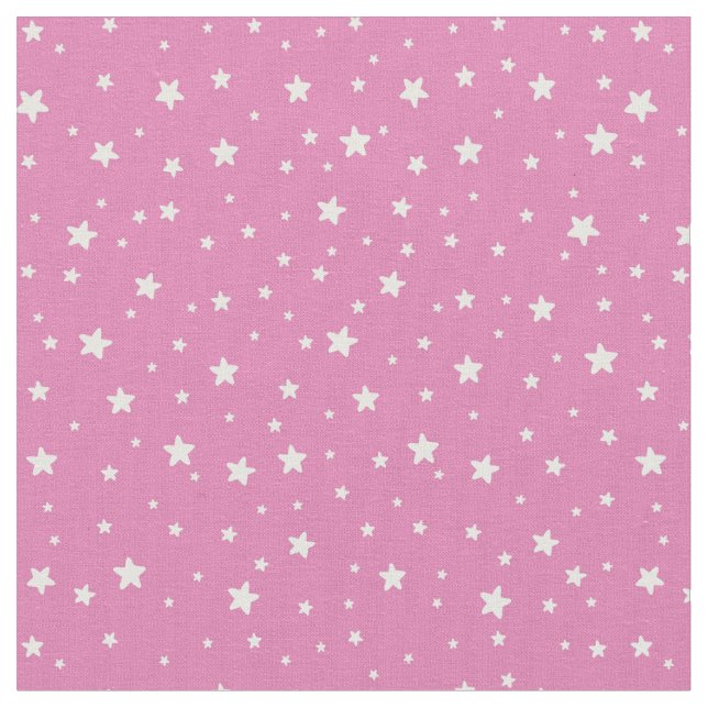 Stjärnor på rosa tyg (Närbild)