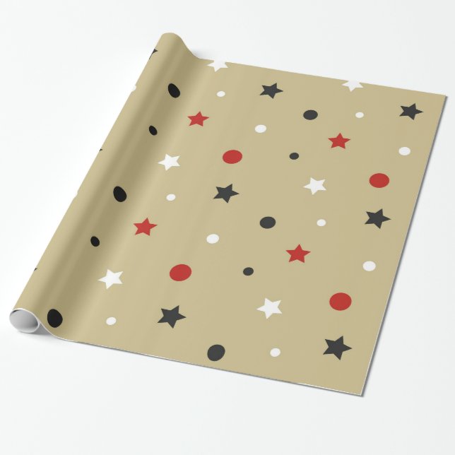 Stjärnor Presentpapper (Utrullad)