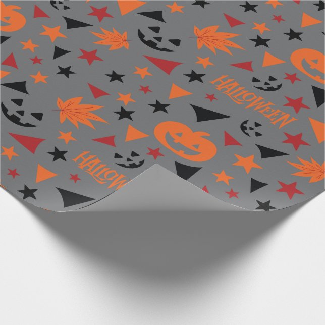 Stjärnor, Pumpkin Smakless Halloween Wrapping Papp Presentpapper (Hörn)