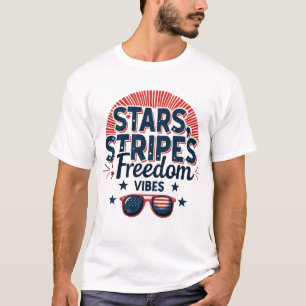 Stjärnor, Rand och frihetsvibes T Shirt