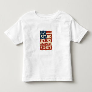 Stjärnor, ränder och kvinnors rättigheter - flagga t shirt