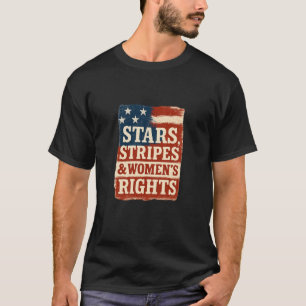 Stjärnor, ränder och kvinnors rättigheter - slitna t shirt