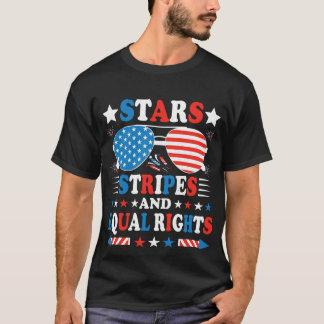 Stjärnor, ränder och lika rättigheter – Patriotisk T Shirt