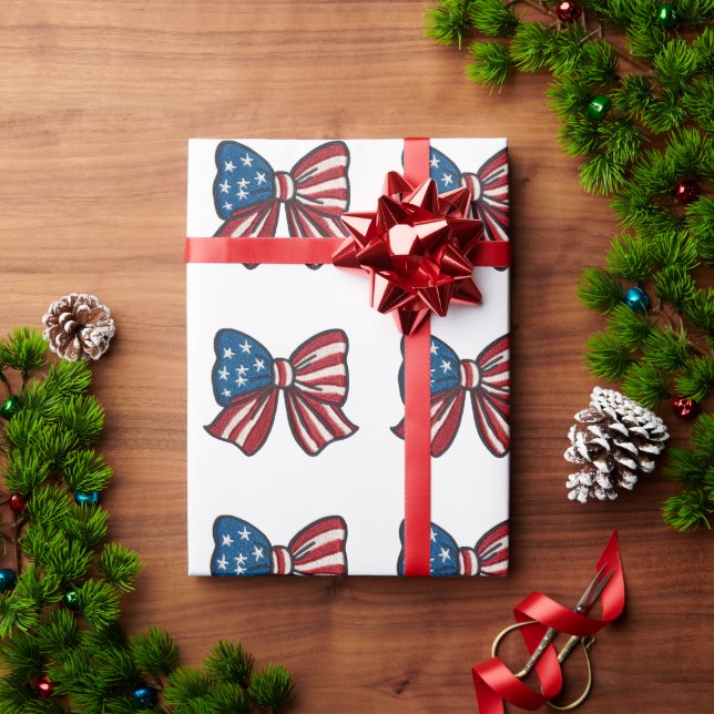 🎁 Stjärnor, ränder och överraskningar! 🇺🇸✨ Presentpapper (Julgåva)