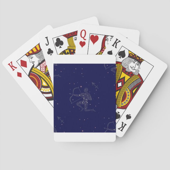 stjärnor sagittarius casinokort (Baksidan)
