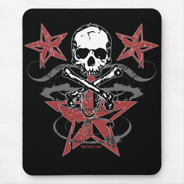 Stjärnor & skalle Mousepad Musmatta (Framsidan)