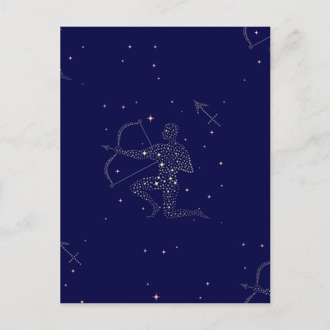stjärnor skytten vykort (Framsida)