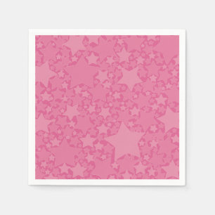 Stjärnor, stjärnor, stjärnor - Rosa Pappersservett