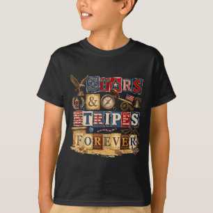 Stjärnor Streck För Evigt Patriotisk Amerikansk Vi T Shirt