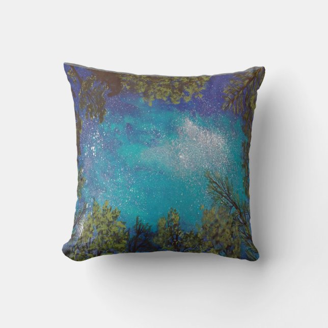 Stjärnor till och med träden - kudde (Framsida)