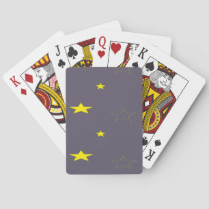 Stjärnor vid träkol färg casinokort