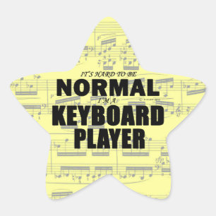 Stjärnorm för normal Tangentbord-spelare Stjärnformat Klistermärke
