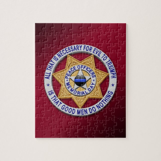 Stjärnorm för tunn blå linje pussel (Vertikal)