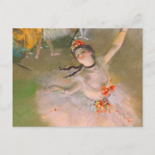 Stjärnorna (dansaren på scenen) av Edgar Degas Vykort