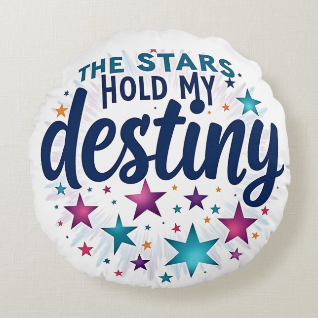 Stjärnorna håller mitt öde rund kudde (Framsidan)