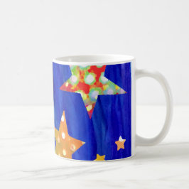 Stjärnorna i den ljusa himmelmuggen kaffemugg