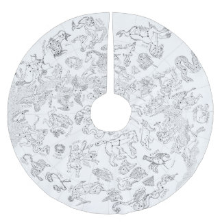 Stjärnorna i Karta Julgran Skirt Julgransmatta Borstad Polyester