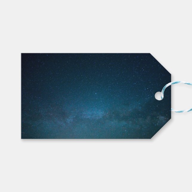 Stjärnorna på natten presentetikett (Framsidan (Horisontell))