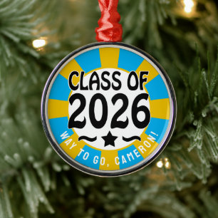 Stjärnornas klass 2026 Studenten Julgransprydnad Metall