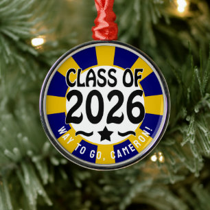 Stjärnornas klass 2026 Studenten Julgransprydnad Metall