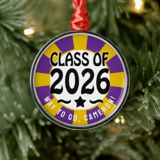 Stjärnornas klass 2026 Studenten Julgransprydnad Metall