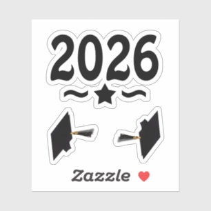 Stjärnornas klass 2026 Studenten Klistermärken