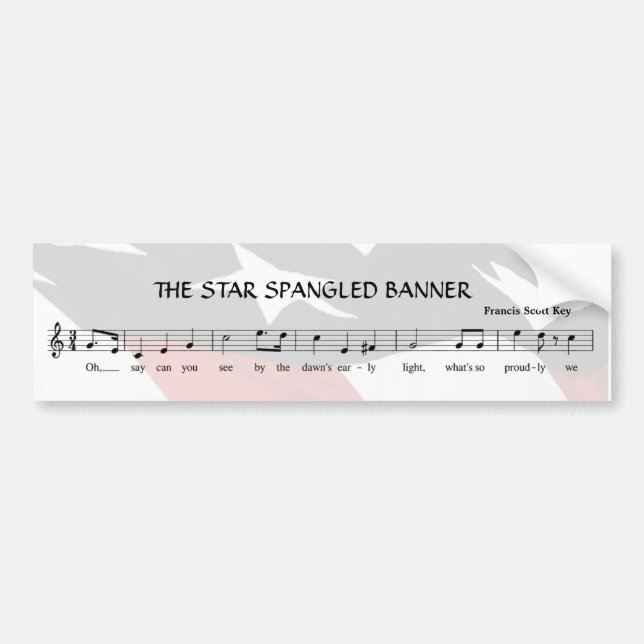 Stjärnornas spridda banderoll med Flagga Bildekal (Framsidan)