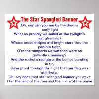Stjärnornas spridda banderoll poster