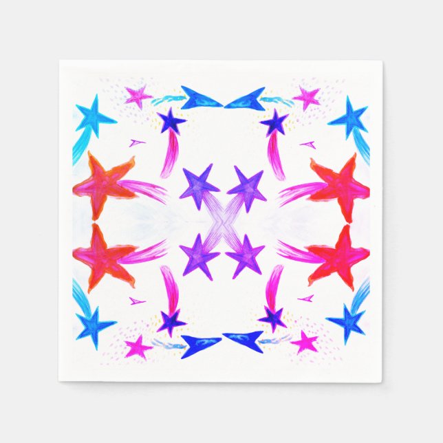 Stjärnpapper servetter (Framsidan)