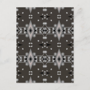 Stjärnprestanda Modern Abstrakt Konst Design Vykort