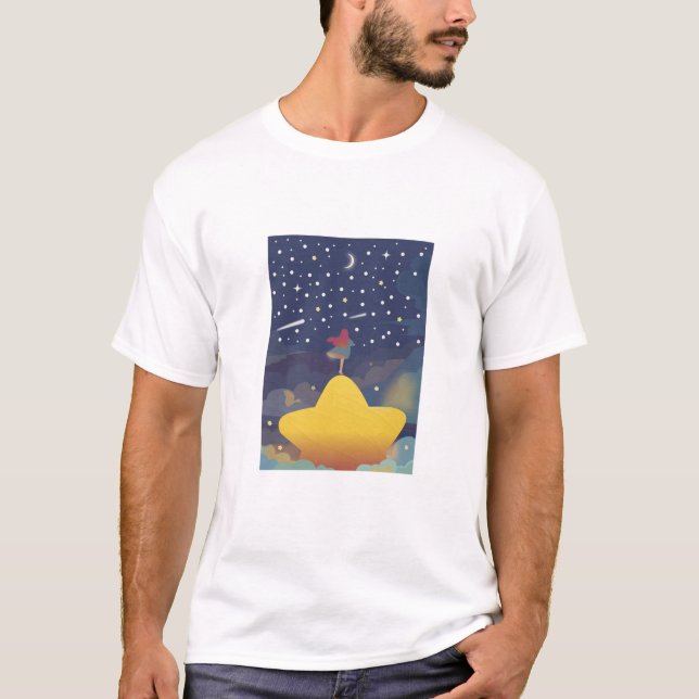 Stjärnrik drömresa. t shirt (Framsida)