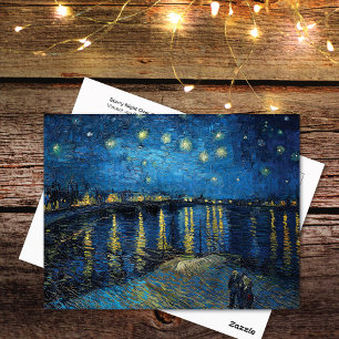 Stjärnrik natt Rhone Vincent van Gogh Vykort