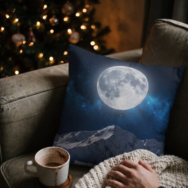 Stjärnrik vinterlandskap natt kudde (Skapare uppladdad)