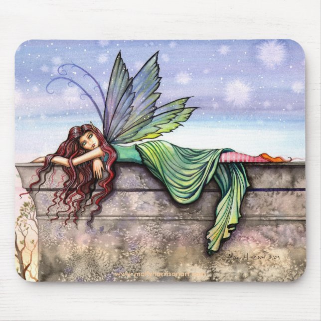 Stjärnskådande Älv Mousepad av Molly Harrison Musmatta (Framsidan)