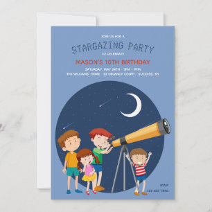 Stjärnskådningsparty Inbjudningar